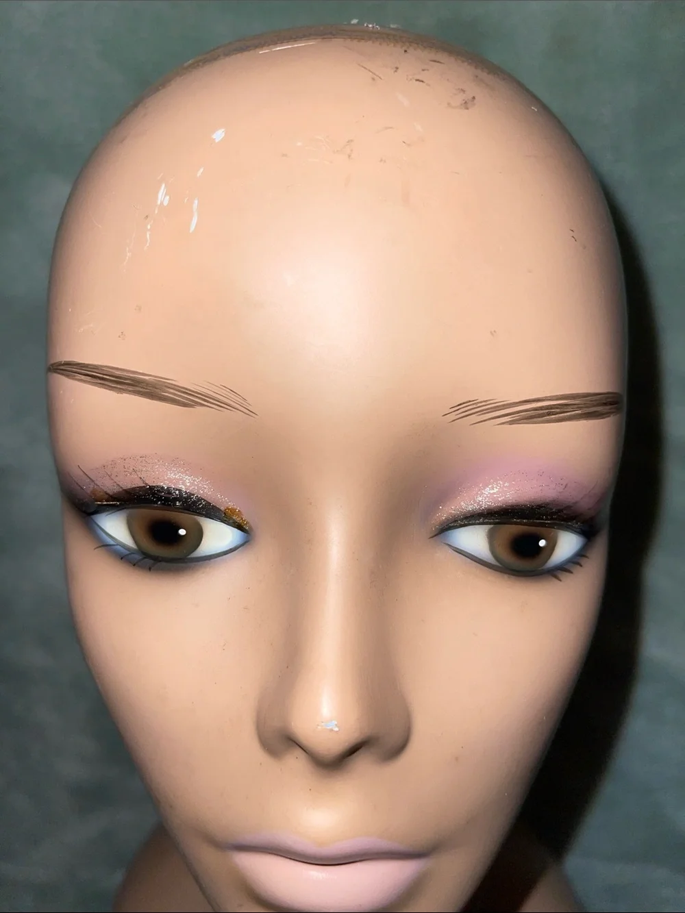 Tan Female Mannequin Head for Hair Styling